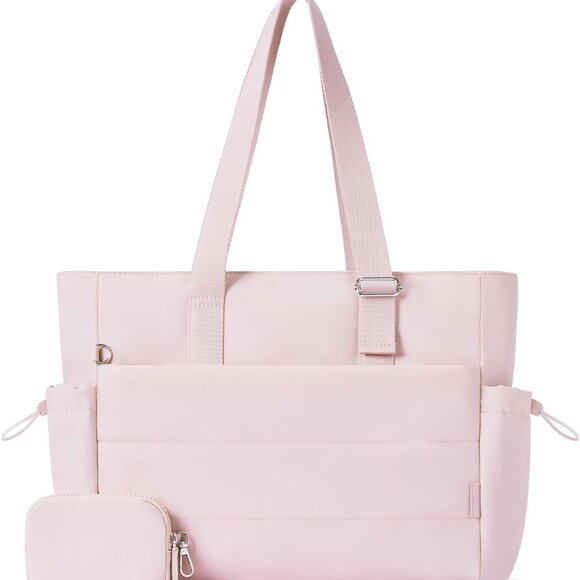 Nylon Tote Bag 17x4x12 in Lightweight Water-Resistant Adjustable Handle - Picture 1 of 8